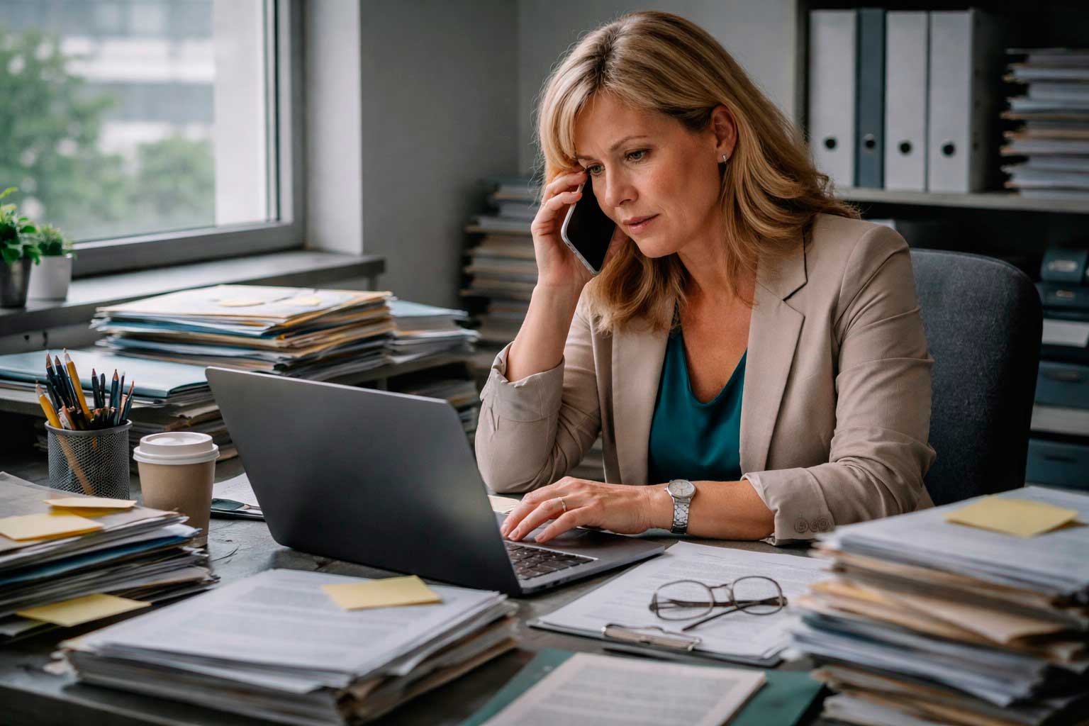 Administradora de fincas con volumen de llamadas